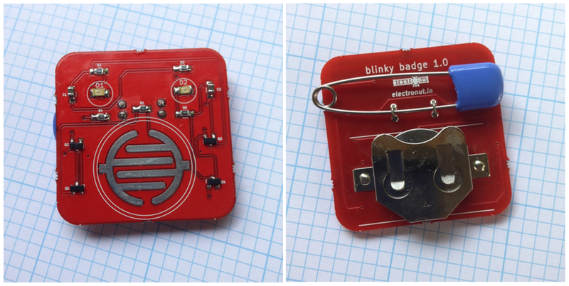 Touch Activated Blinky Badge