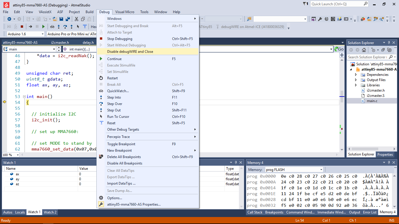 Atmel ICE Programming
